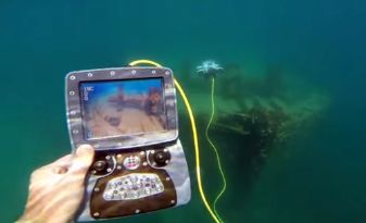 Controlador rov submersível